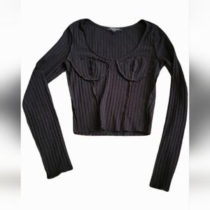 Black Long Sleeve Top